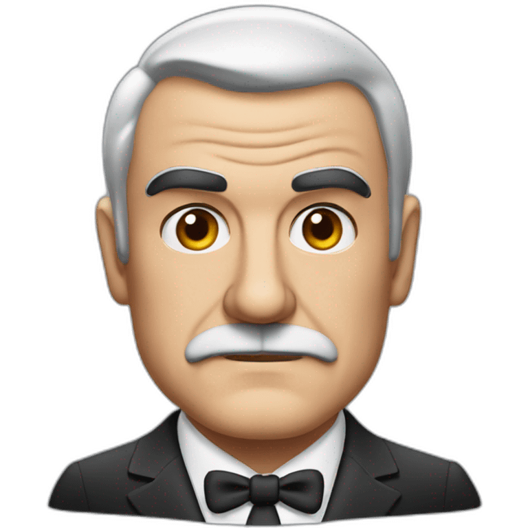 sean connery serious cartoon wearing suit emoji