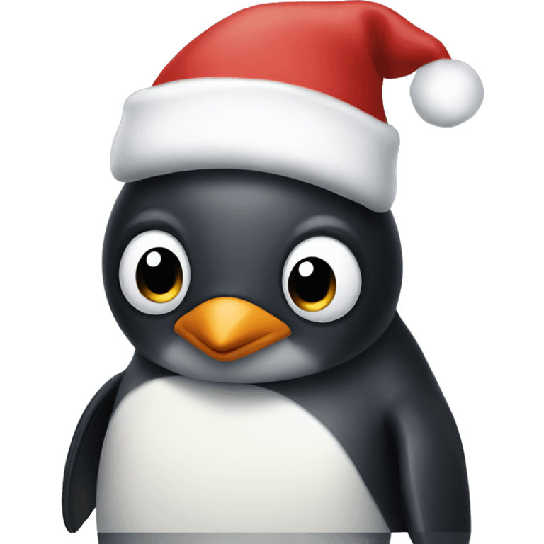 Christmas penguin emoji