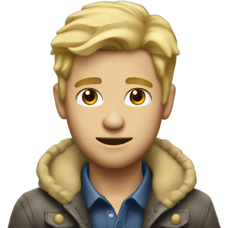 dirty blonde hot guy emoji