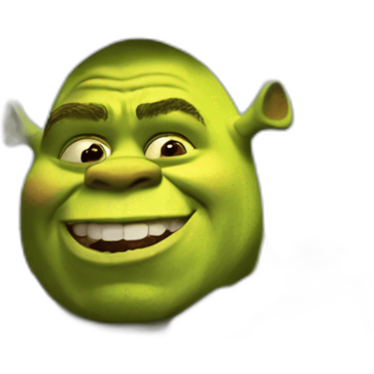 Shrek in his car emoji