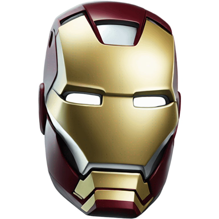 elon mask in iron man suit with open mask emoji