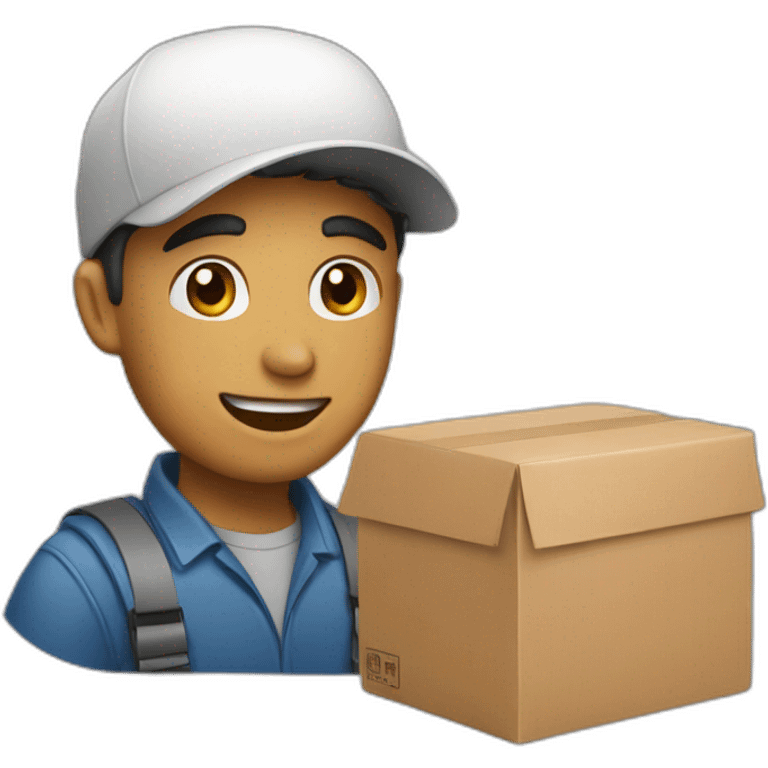 delivery man emoji