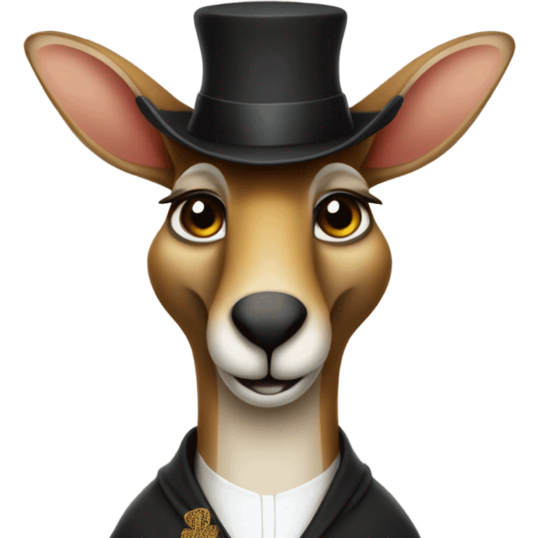 Kangaroo dressed as a rabbi emoji