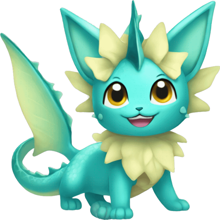 Kawaii Vaporeon full body emoji