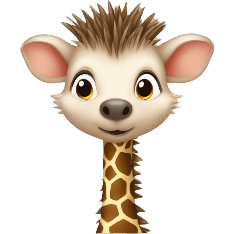 hedgehog Giraffe  Illust emoji