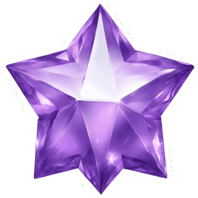 purple diamond star, silver margins emoji