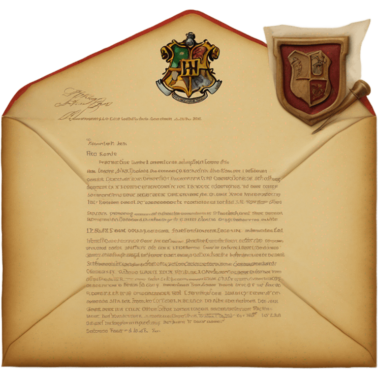 realistic letter from hogwarts emoji