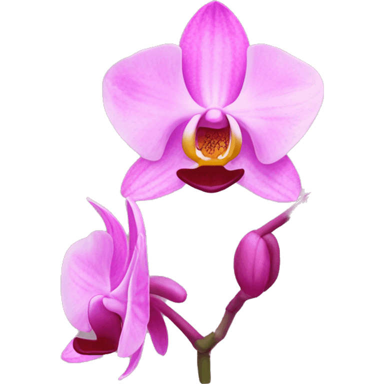 Orquídea pink emoji