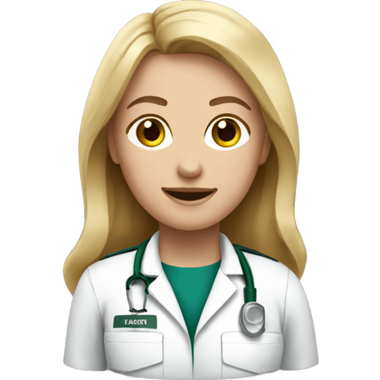 With Girl with brown dyed blond hair paramedic emoji