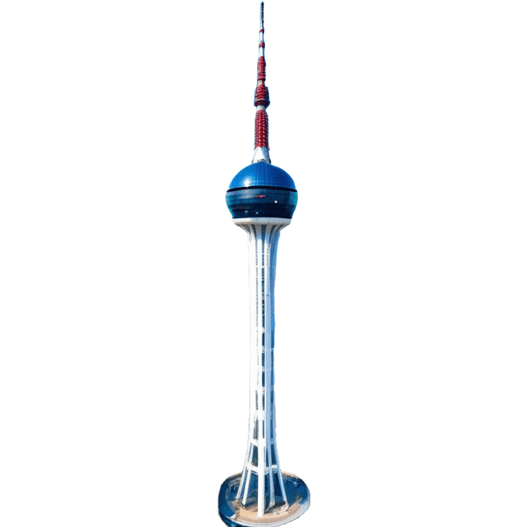 ​Cinematic Realistic N Seoul Tower, depicted in brilliant daylight as a slender, single-column tower rising from a modern cityscape, crowned by a sleek cylindrical observation deck offering panoramic views over Seoul, with crisp glass and steel surfaces reflecting clear blue skies and subtle architectural details that capture its futuristic elegance, emoji