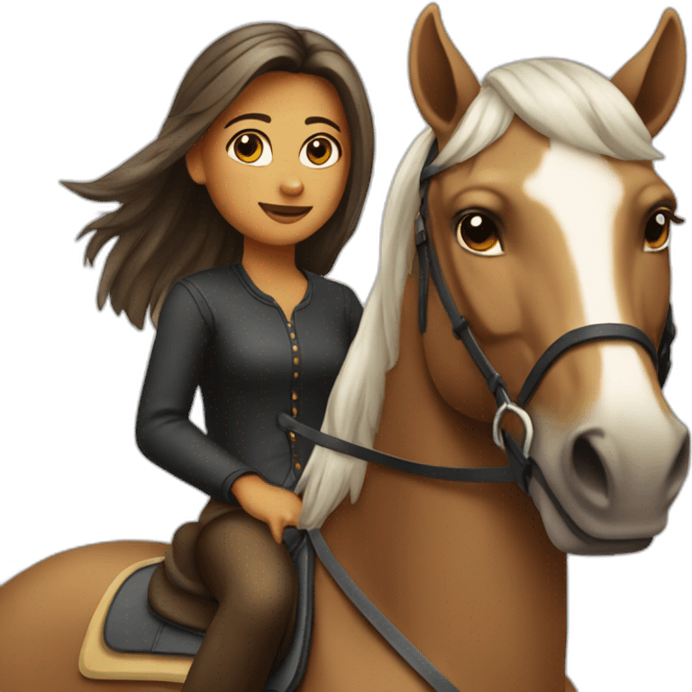 Girl on the horse emoji