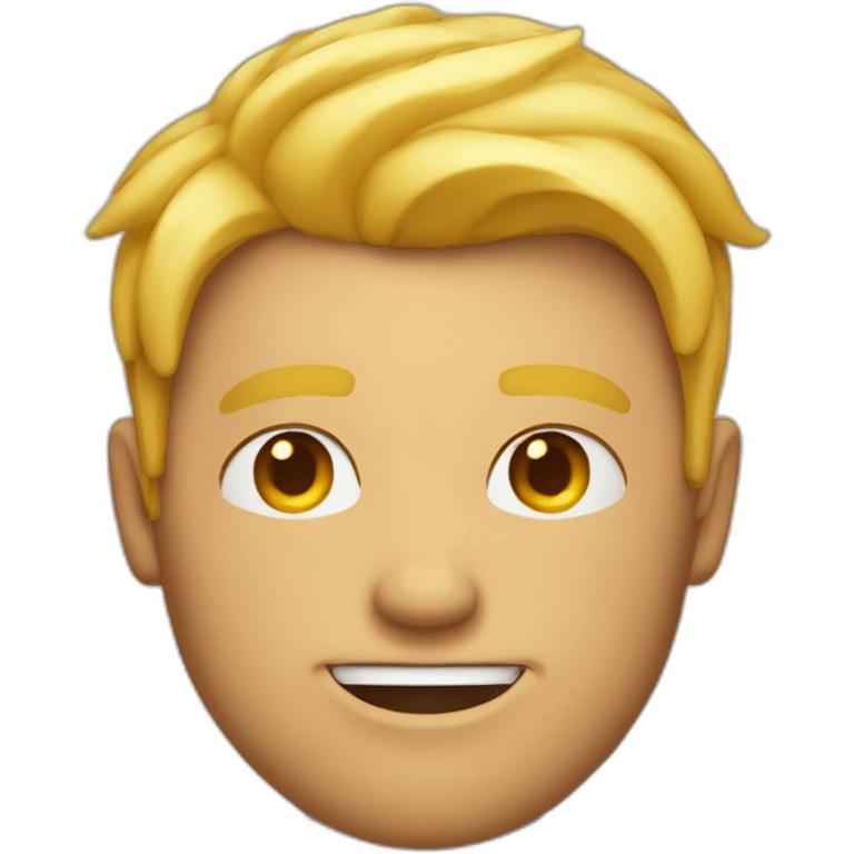 sunburn face blond man emoji