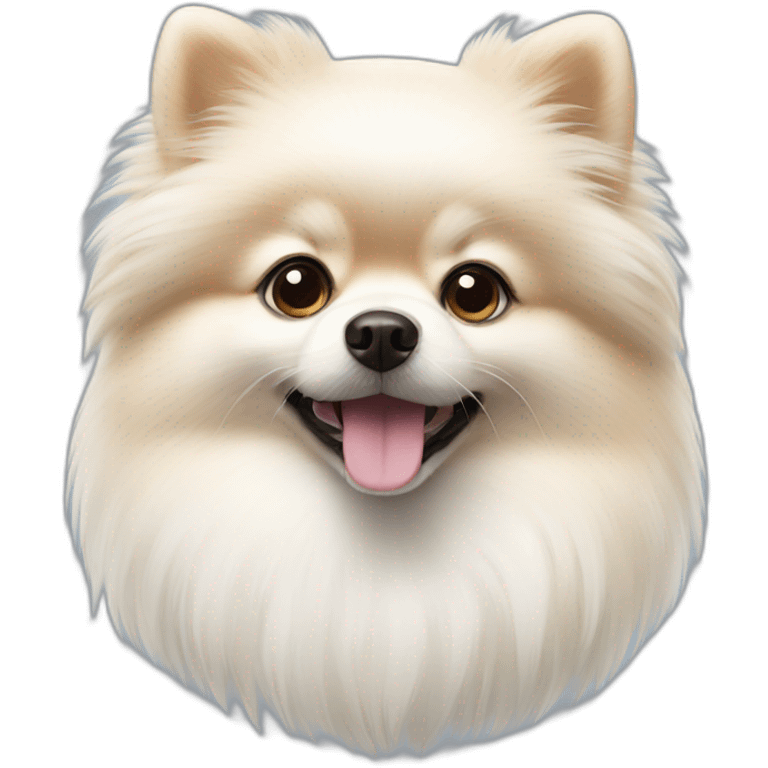 white pomeranian emoji