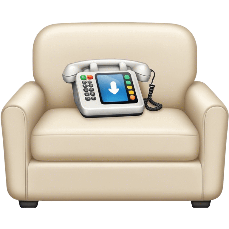 Phone on couch emoji