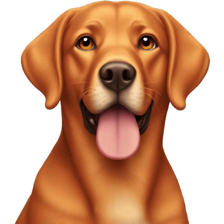 Fox red Labrador emoji