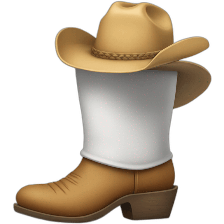 foot with a face wearing a cowboy hat emoji