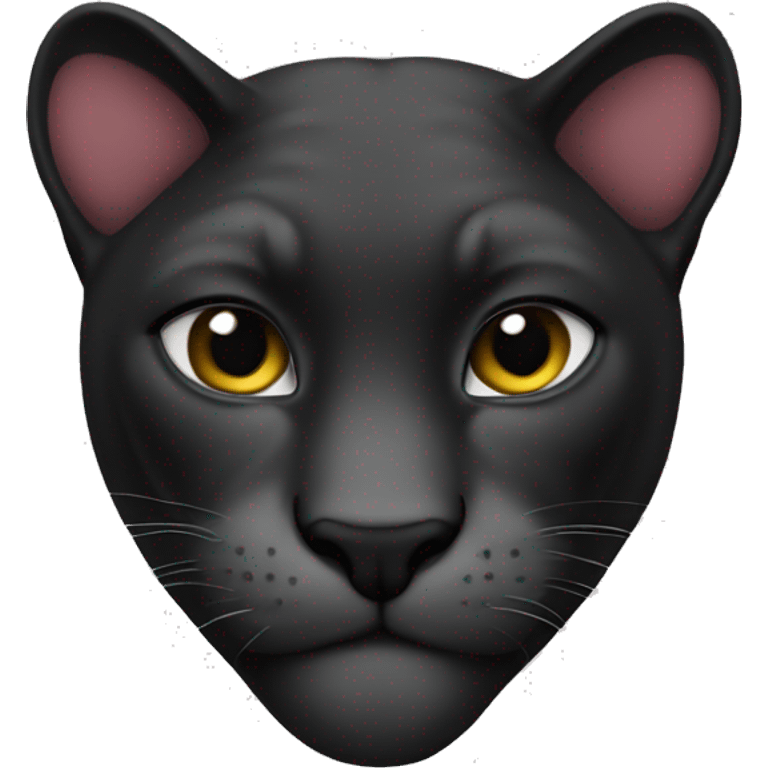 Heart in the panther emoji