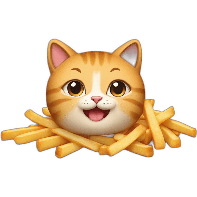 Poutine cat emoji