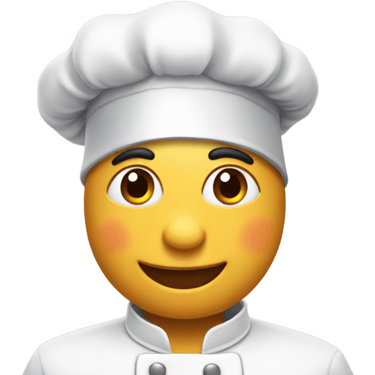 Love emoji with the chef hat emoji