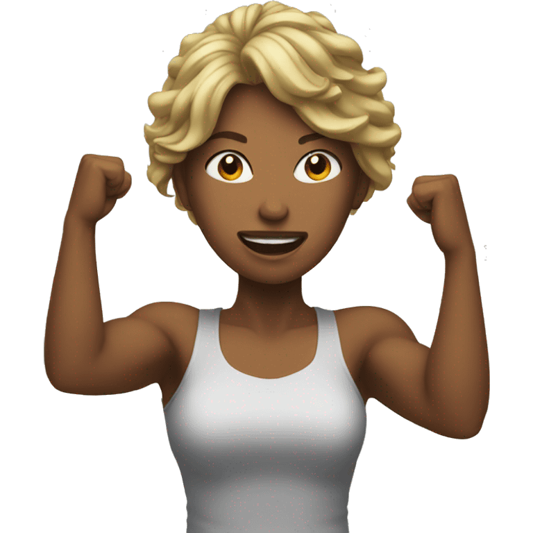 Woman fighting emoji