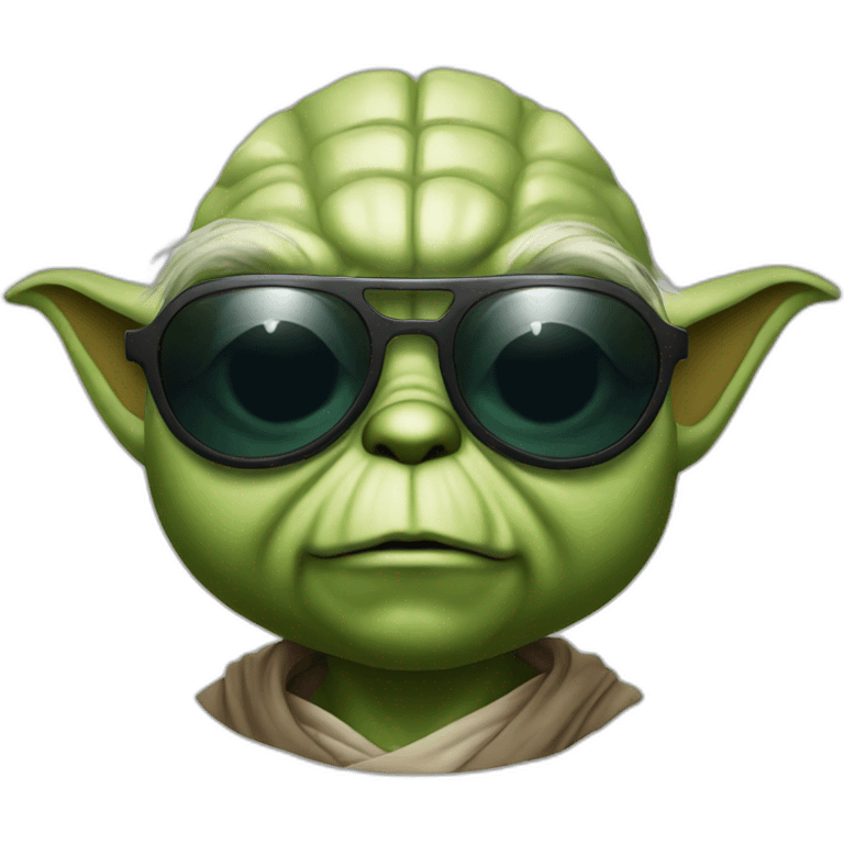 yoda with sunglasses emoji