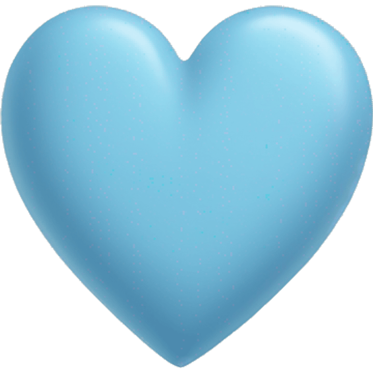 Pastel blue heart emoji