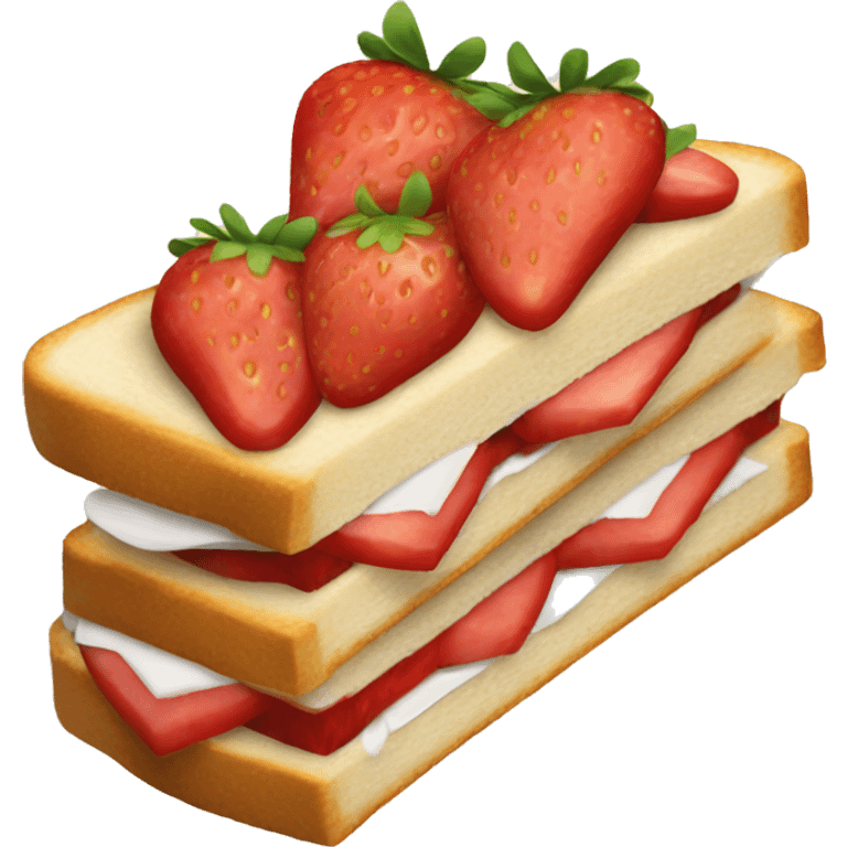 strawberry sandwich emoji