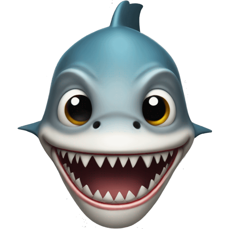 shark clown emoji