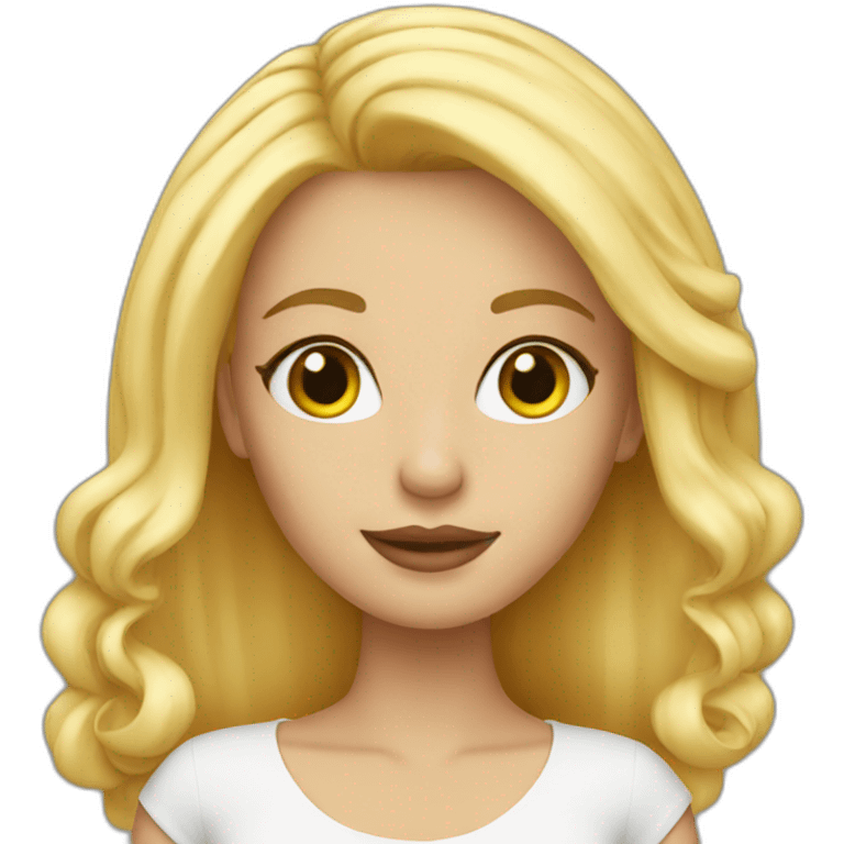 Blonde-model emoji