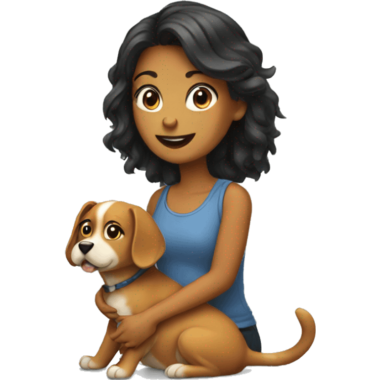 Kat with dog emoji