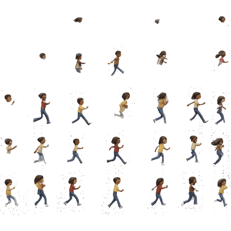 girl chasing after boy emoji