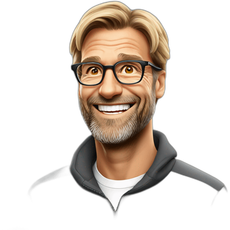 Jurgen Klopp smiling gently emoji