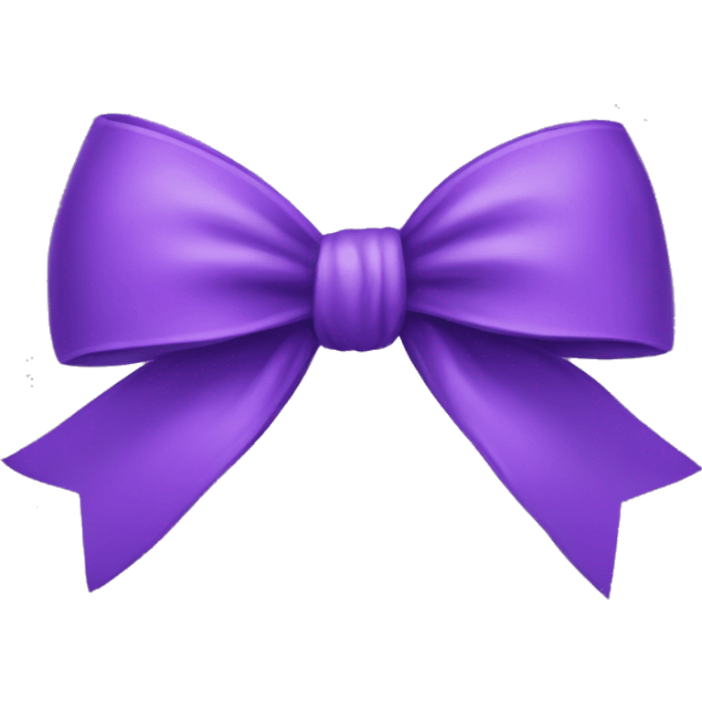 Purple bow emoji