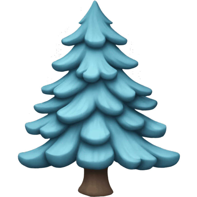 pale blue pine tree emoji