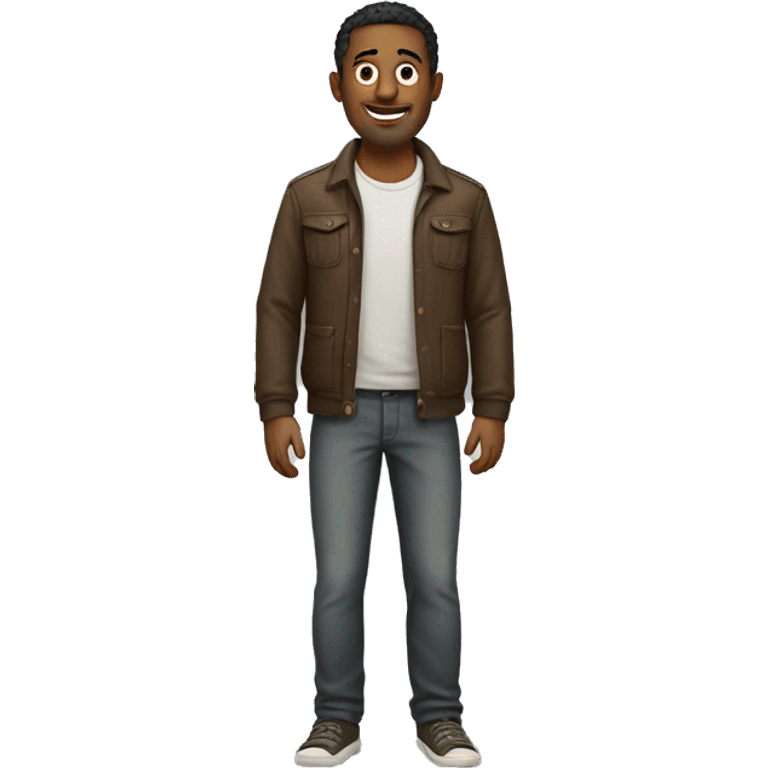 full body man as a common man emoji