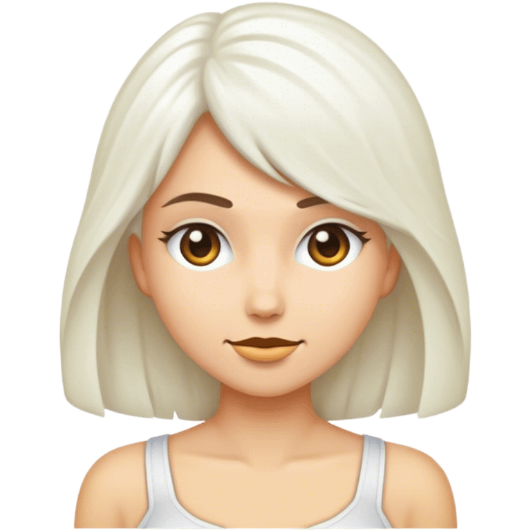 femme agée cheveux blanc emoji