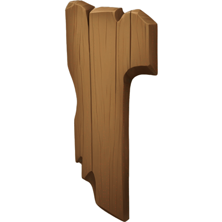 wooden stake emoji