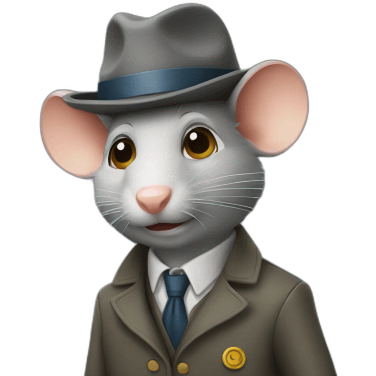 rat detective emoji