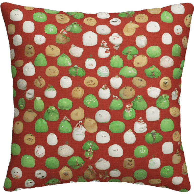 christmas cushion emoji