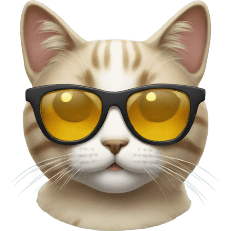 Cat with sunglasses emoji