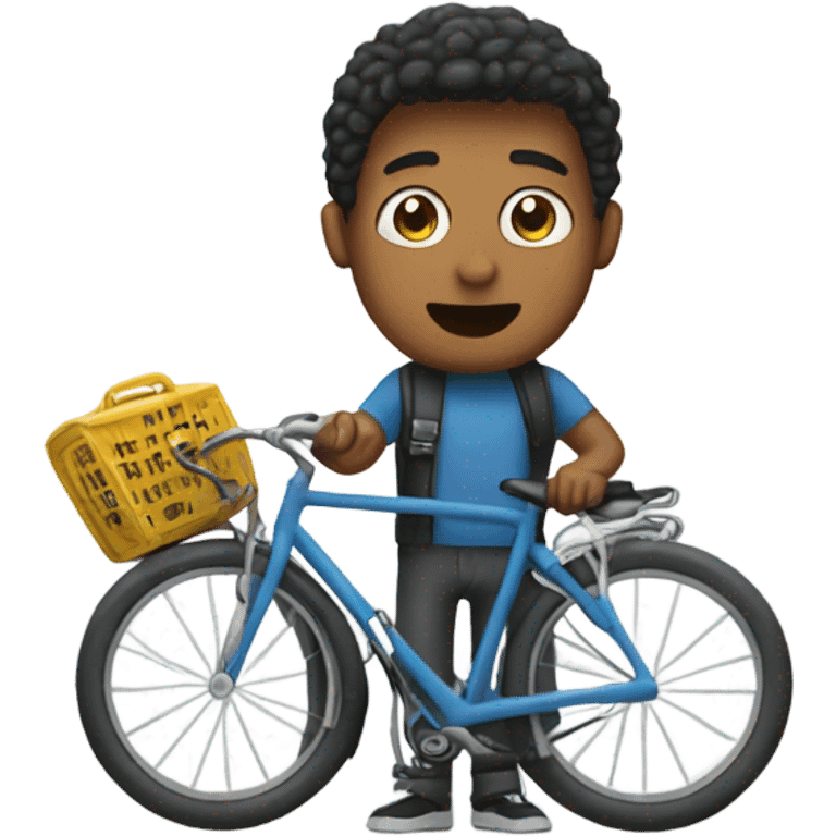 Phil ringing a bike emoji