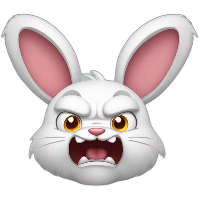 angry rabbit angry emoji