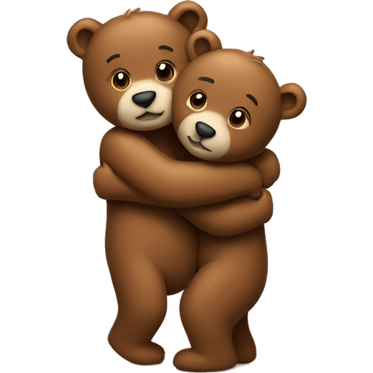 Hugging bears emoji