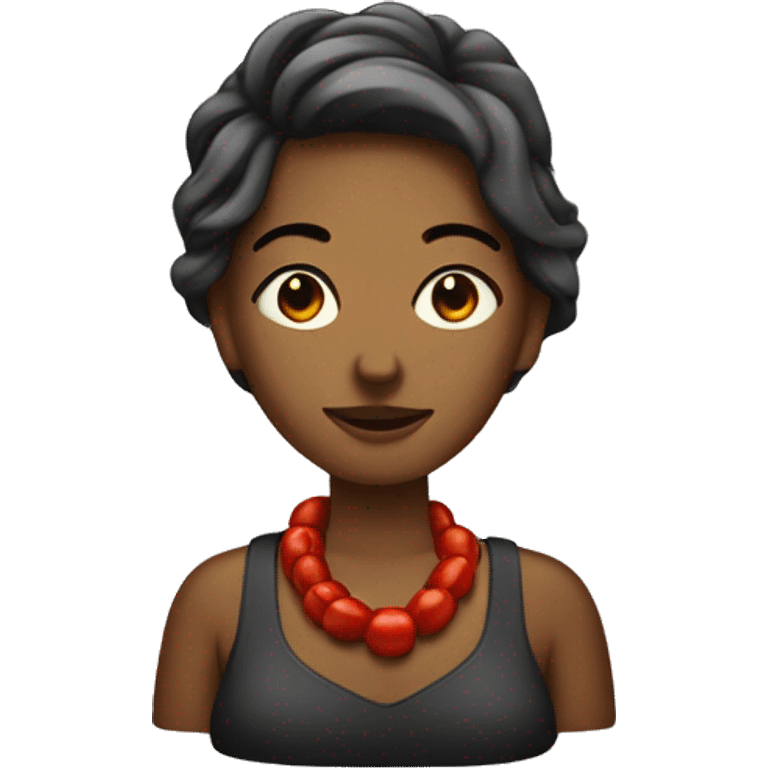 femme qui coupe du piment emoji