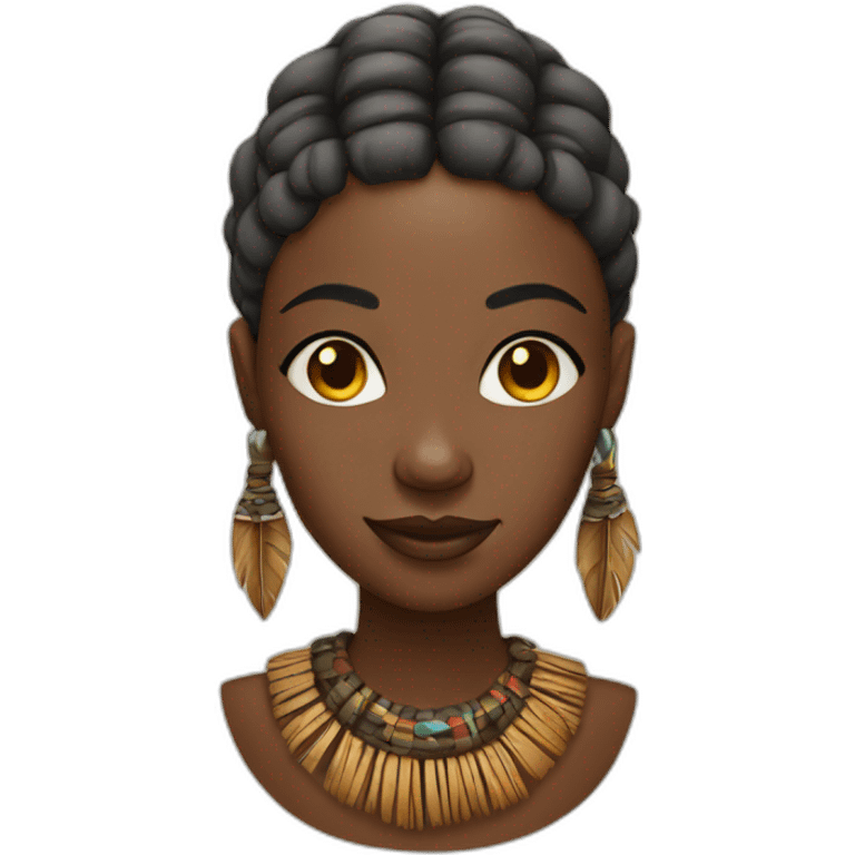 tribal african woman emoji