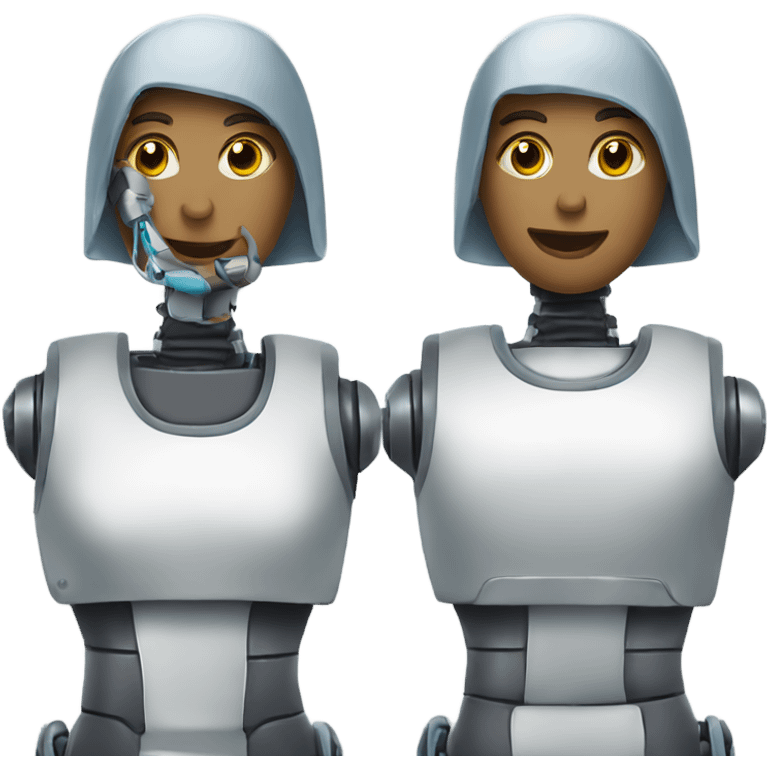 Robot housekeeper emoji