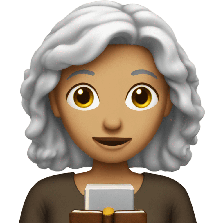 Lady with Bible  emoji