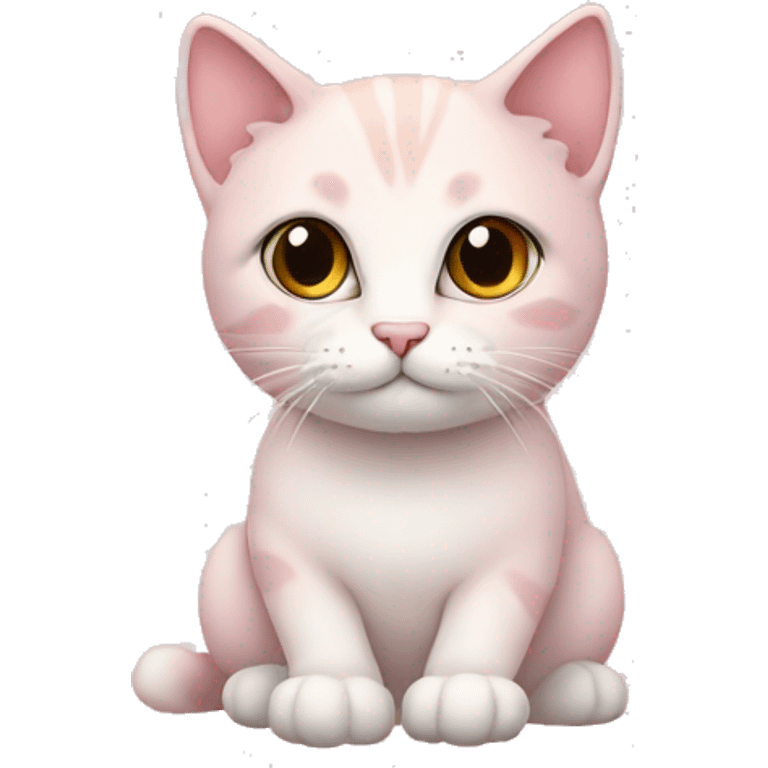 cat soft pink emoji