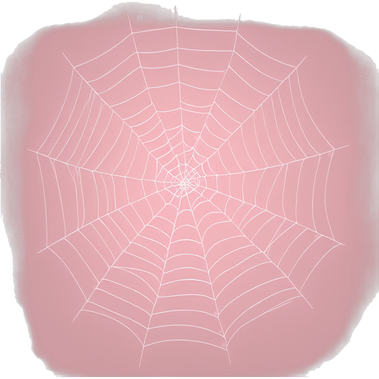 spider web in soft pink color  emoji