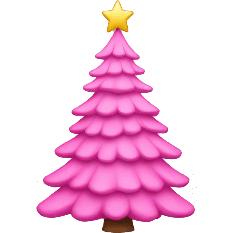 Pink Christmas Tree emoji